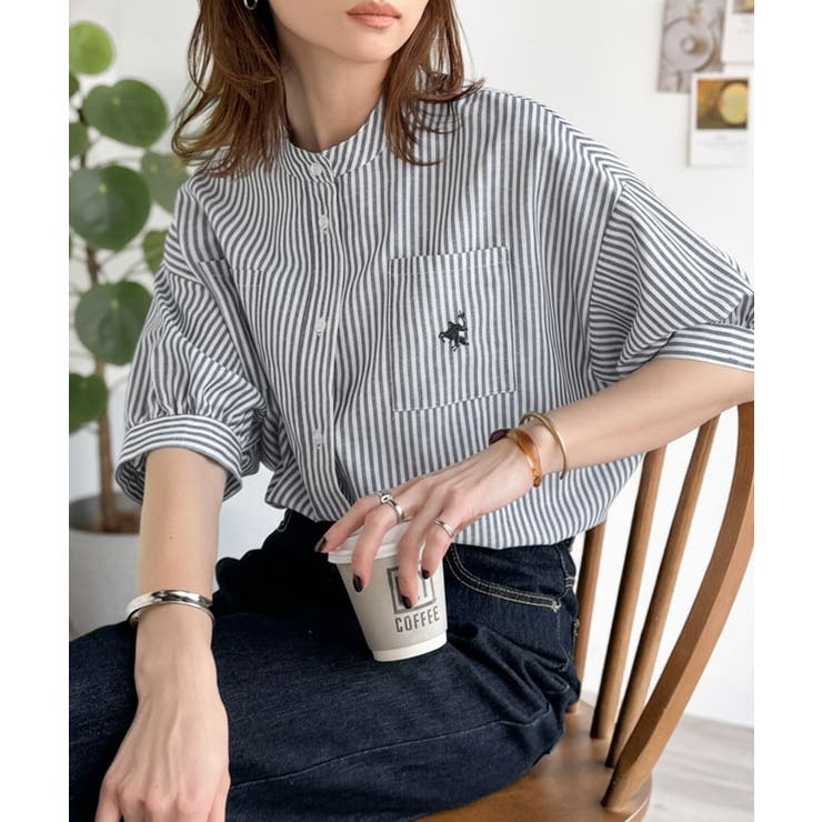 涼やか リネン ブラウス ラベンダー 麻 爽やか 素敵 ストレッチ 春夏物 リネンライクブラウス/綿麻ブレンド/ウォッシャブル/グリーン