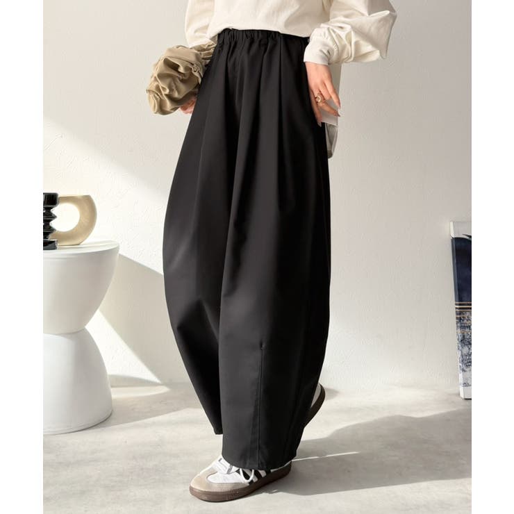 ゆるく、美しく、すらり整う。ボリュームギャザーイージータックパンツ(ウエストゴム… | Classical Elf  | 詳細画像7 