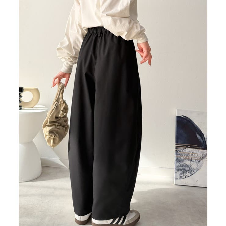 ゆるく、美しく、すらり整う。ボリュームギャザーイージータックパンツ(ウエストゴム… | Classical Elf  | 詳細画像8 