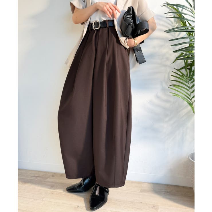 ゆるく、美しく、すらり整う。ボリュームギャザーイージータックパンツ(ウエストゴム… | Classical Elf  | 詳細画像13 