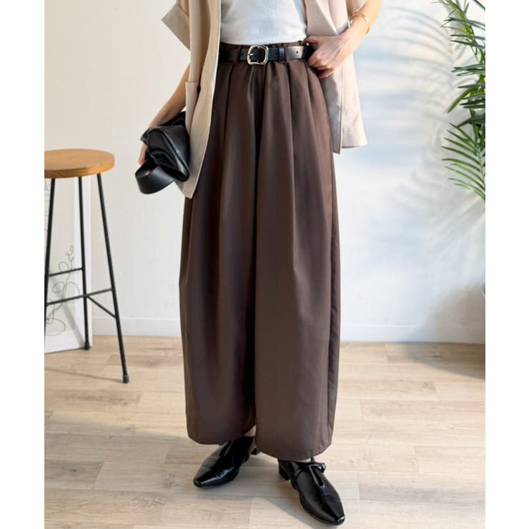 ゆるく、美しく、すらり整う。ボリュームギャザーイージータックパンツ(ウエストゴム… | Classical Elf  | 詳細画像14 