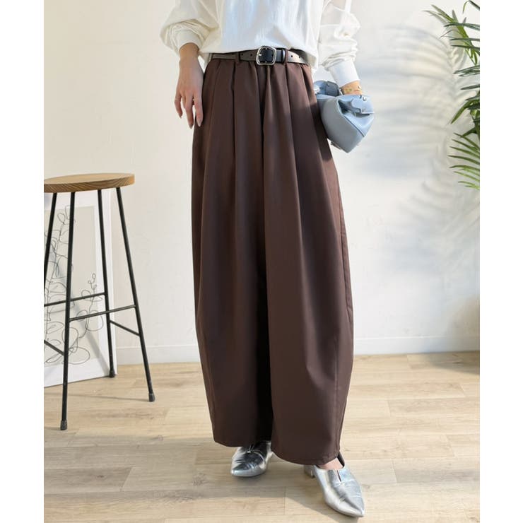 ゆるく、美しく、すらり整う。ボリュームギャザーイージータックパンツ(ウエストゴム… | Classical Elf  | 詳細画像19 