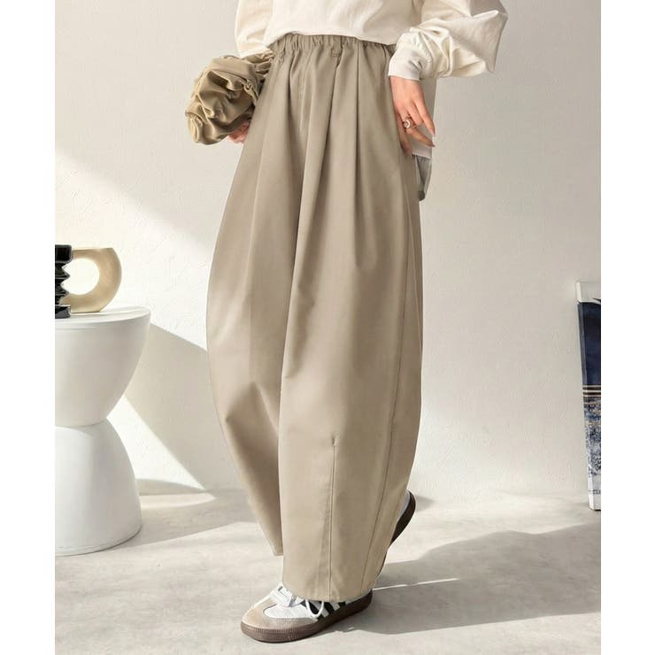 ゆるく、美しく、すらり整う。ボリュームギャザーイージータックパンツ(ウエストゴム… | Classical Elf  | 詳細画像24 