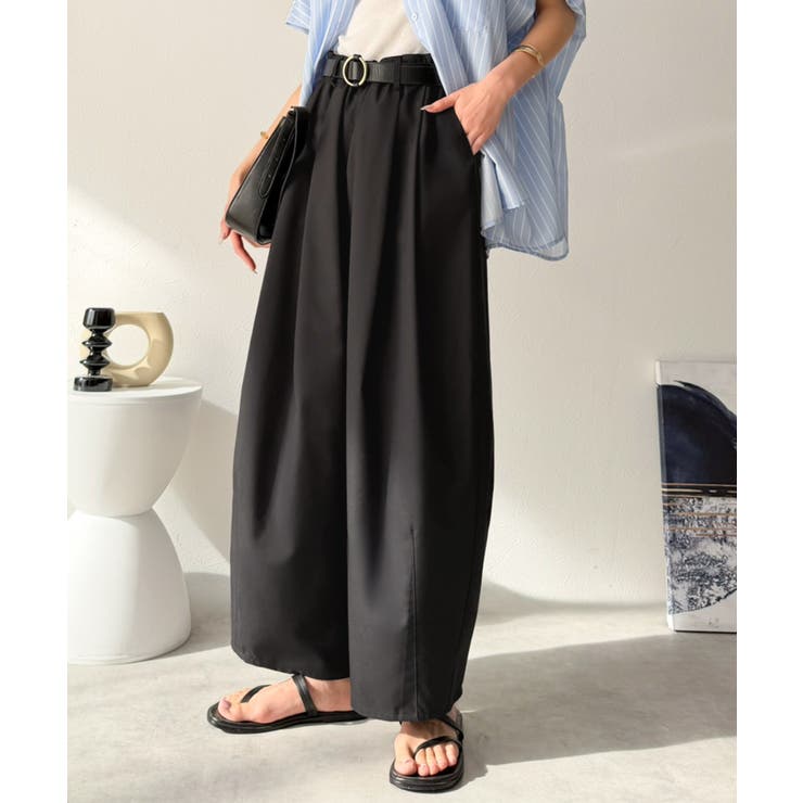 ゆるく、美しく、すらり整う。ボリュームギャザーイージータックパンツ(ウエストゴム… | Classical Elf  | 詳細画像5 