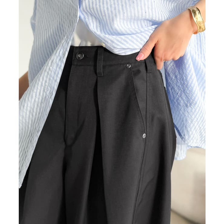 旬なワイドシルエットが目を惹く１着♪タックバレルレッグパンツ | Classical Elf  | 詳細画像17 