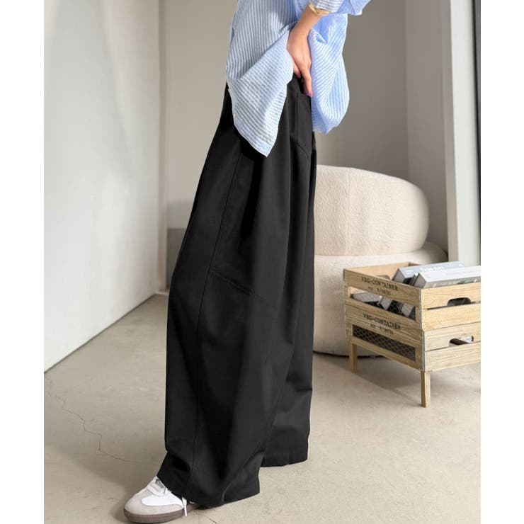 旬なワイドシルエットが目を惹く１着♪タックバレルレッグパンツ | Classical Elf  | 詳細画像18 