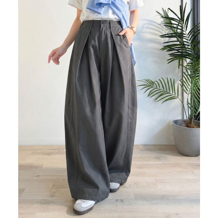 旬なワイドシルエットが目を惹く１着♪タックバレルレッグパンツ | Classical Elf  | 詳細画像20 