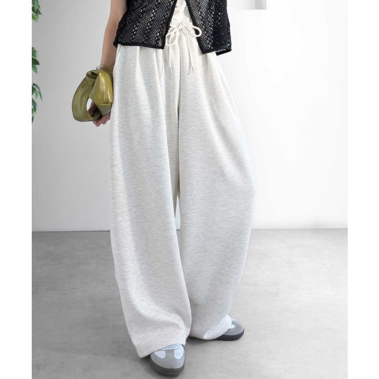 きれいめに穿ける。ダンボール素材オーバーサイズ２タックイージーパンツ（ワイド） | Classical Elf  | 詳細画像13 