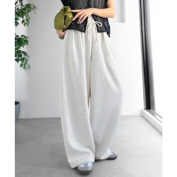 きれいめに穿ける。ダンボール素材オーバーサイズ２タックイージーパンツ（ワイド） | Classical Elf  | 詳細画像14 