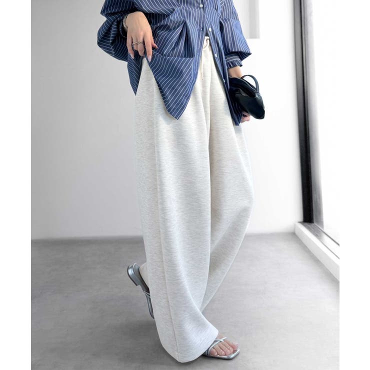 きれいめに穿ける。ダンボール素材オーバーサイズ２タックイージーパンツ（ワイド） | Classical Elf  | 詳細画像17 