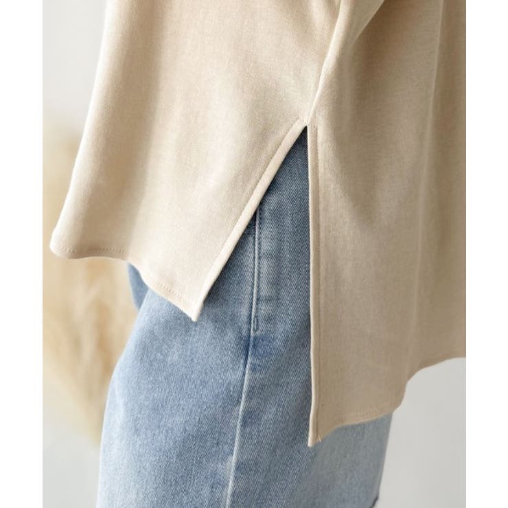 カジュアルな中にも上品さを。綿100%袖山タックラグラン長袖Tシャツ | Classical Elf  | 詳細画像23 