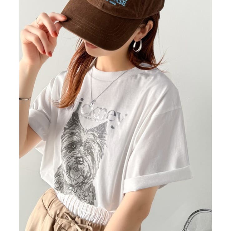 上品カジュアルを楽しむ。シルケット風アニマルTシャツ（半袖