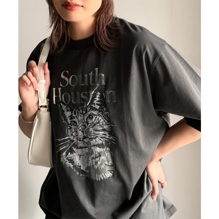 上品カジュアルを楽しむ。シルケット風アニマルTシャツ(半袖)[品番 上品カジュアルを楽しむ。シルケット風アニマルTシャツ(半袖)[品番
