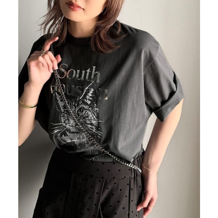 上品カジュアルを楽しむ。シルケット風アニマルTシャツ（半袖）[品番