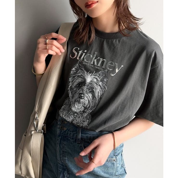 【関税込】DVF ★エレガントで毎日が特別に★半袖トップス 上品カジュアルを楽しむ。シルケット風アニマルTシャツ（半袖
