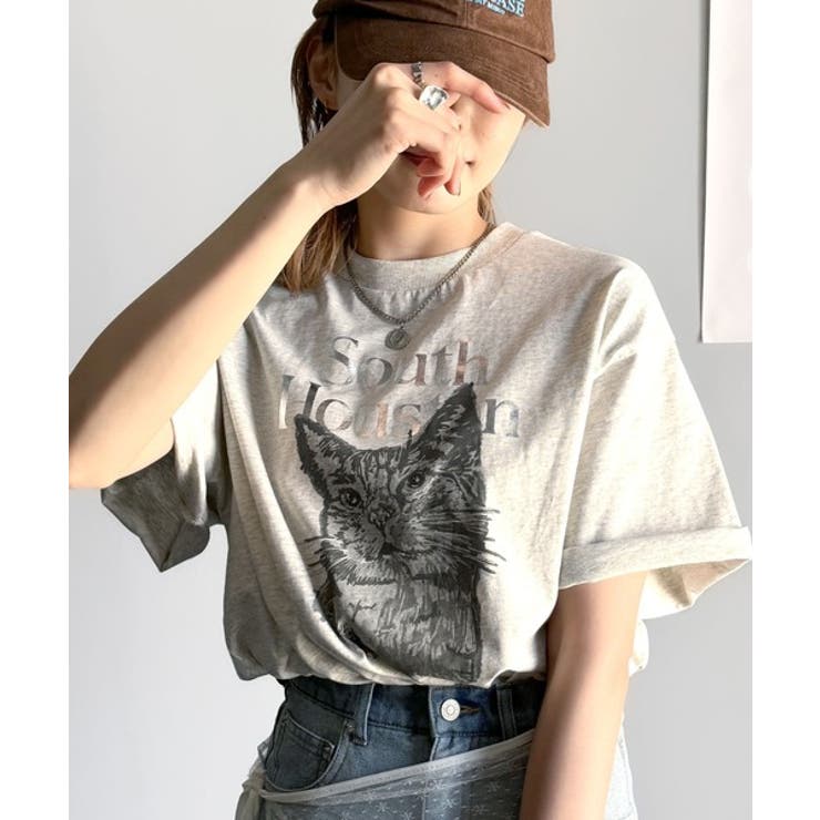 上品カジュアルを楽しむ。シルケット風アニマルTシャツ（半袖）[品番