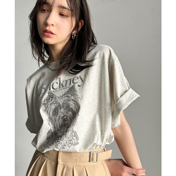上品カジュアルを楽しむ。シルケット風アニマルTシャツ（半袖）[品番