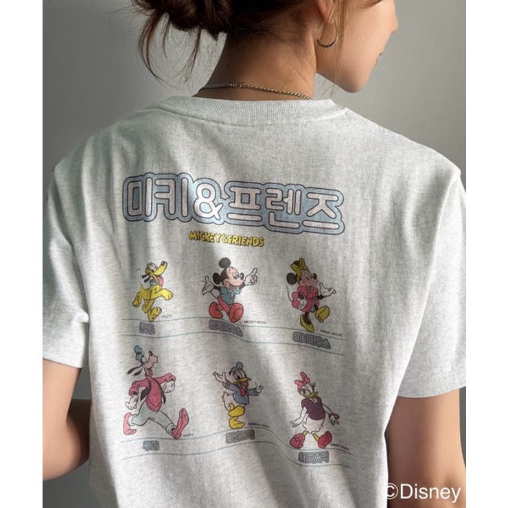 韓国風が今っぽい。ディズニーキャラクターデザイン半袖Tシャツ | Classical Elf  | 詳細画像5 
