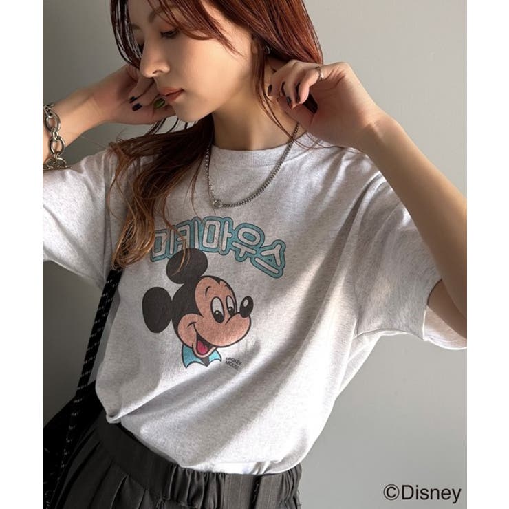 韓国風が今っぽい。ディズニーキャラクターデザイン半袖Tシャツ | Classical Elf  | 詳細画像11 