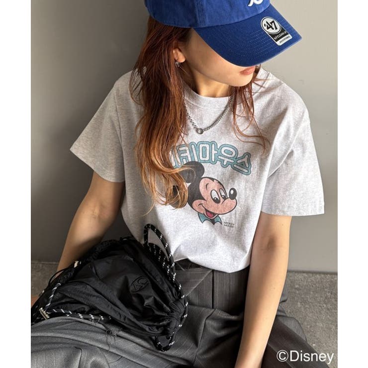 Bミッキー | 韓国風が今っぽい。ディズニーキャラクターデザイン半袖Tシャツ | Classical Elf 