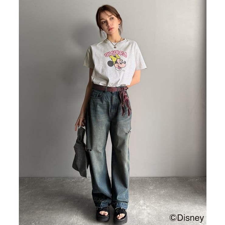 韓国風が今っぽい。ディズニーキャラクターデザイン半袖Tシャツ | Classical Elf  | 詳細画像30 