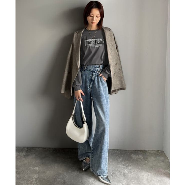 一枚でも、レイヤードでも。モードな雰囲気で魅せる綿100％モノクロフォトプリント… | Classical Elf  | 詳細画像16 