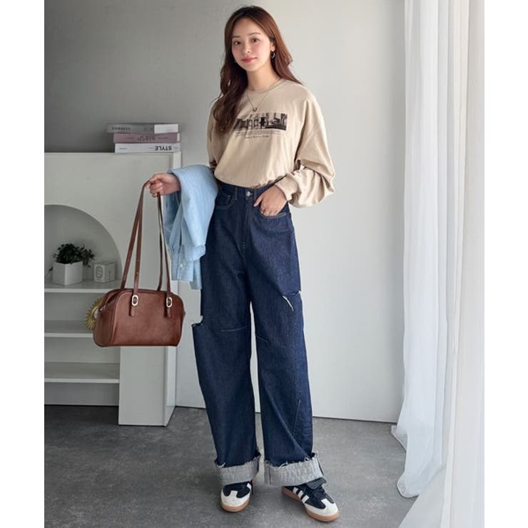 一枚でも、レイヤードでも。モードな雰囲気で魅せる綿100％モノクロフォトプリント… | Classical Elf  | 詳細画像26 