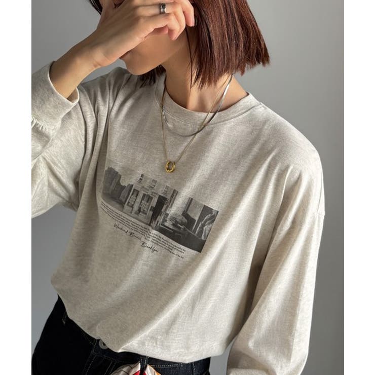 一枚でも、レイヤードでも。モードな雰囲気で魅せる綿100％モノクロフォトプリント… | Classical Elf  | 詳細画像27 