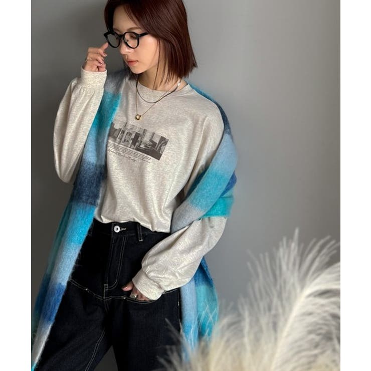 一枚でも、レイヤードでも。モードな雰囲気で魅せる綿100％モノクロフォトプリント… | Classical Elf  | 詳細画像30 