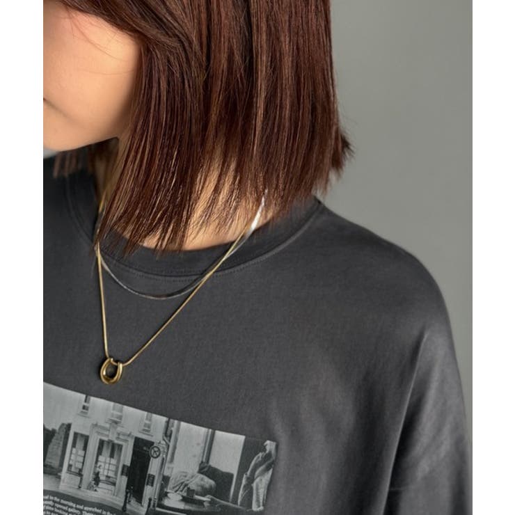 一枚でも、レイヤードでも。モードな雰囲気で魅せる綿100％モノクロフォトプリント… | Classical Elf  | 詳細画像32 