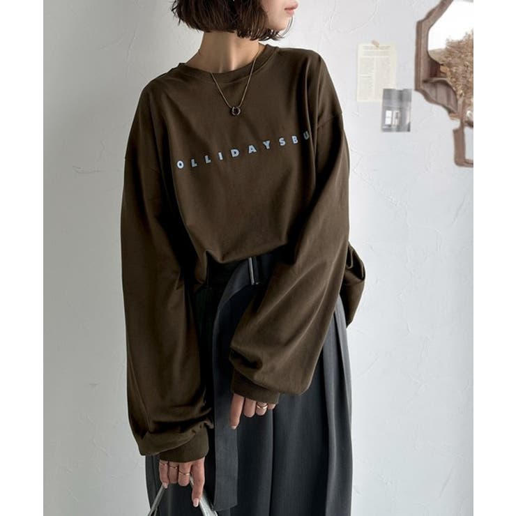 ブラウン | 大人の上品カジュアルを楽しむ。ゆったりシルエット 綿100％シルケット風シンプル… | Classical Elf 