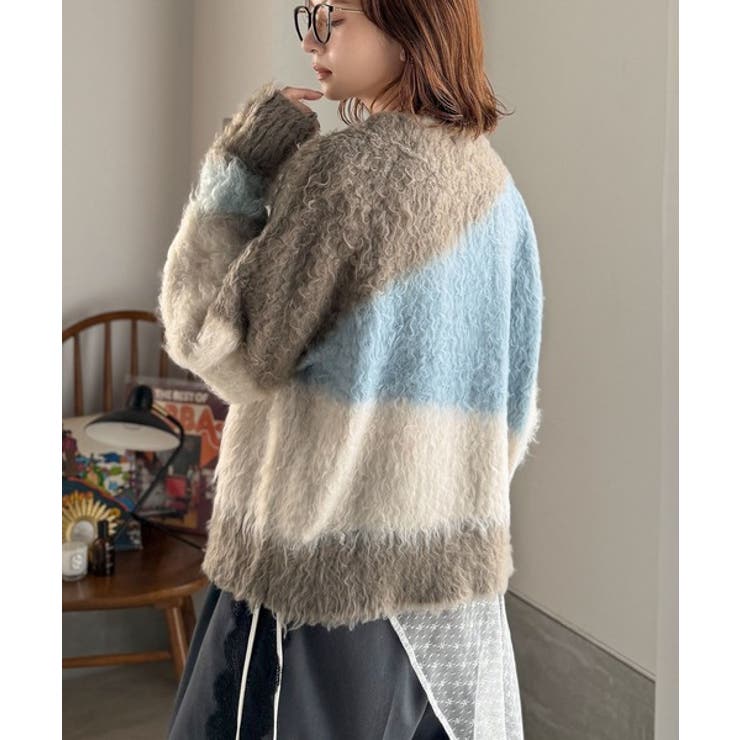 ゆるめのシルエットとニュアンス感が今っぽい。ふんわり♪ウェーブ柄ニット（長袖） | Classical Elf  | 詳細画像8 