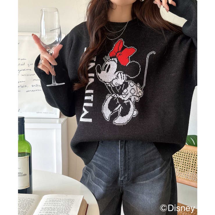 数量限定！存在感たっぷり、大人可愛い♪「ディズニー」「ミニー」ジャガードビッグシ… | Classical Elf  | 詳細画像12 