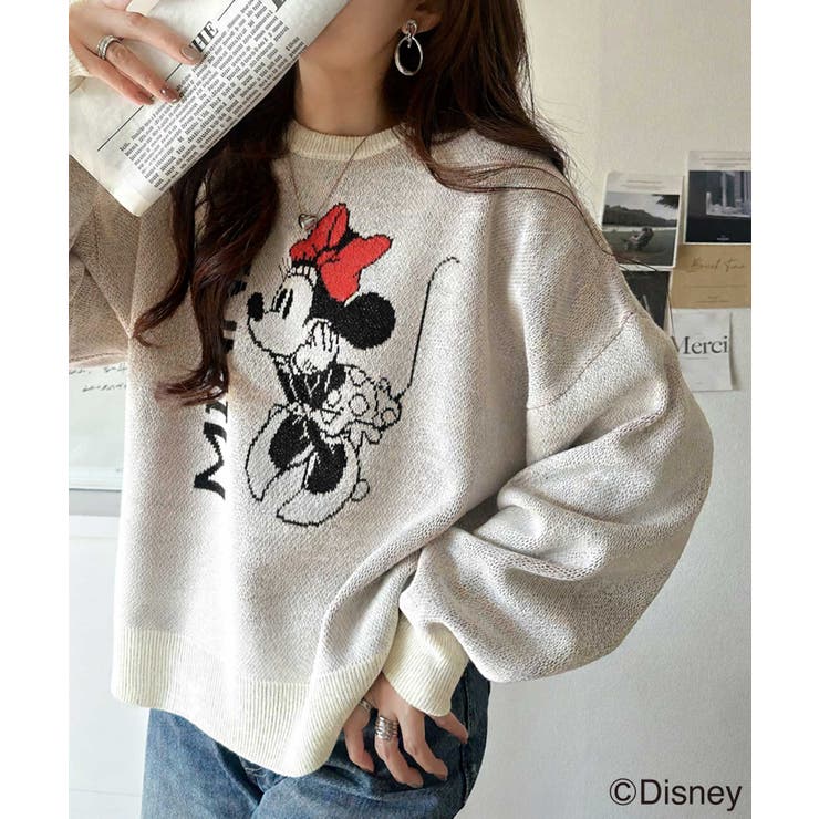 数量限定！存在感たっぷり、大人可愛い♪「ディズニー」「ミニー」ジャガードビッグシ… | Classical Elf  | 詳細画像1 