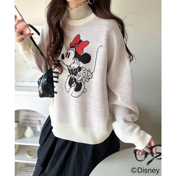 数量限定！存在感たっぷり、大人可愛い♪「ディズニー」「ミニー」ジャガードビッグシ… | Classical Elf  | 詳細画像5 