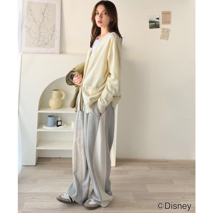 数量限定！リンクコーデも楽しめる♪綿100%「ディズニー」袖刺繍カーディガン | Classical Elf  | 詳細画像9 