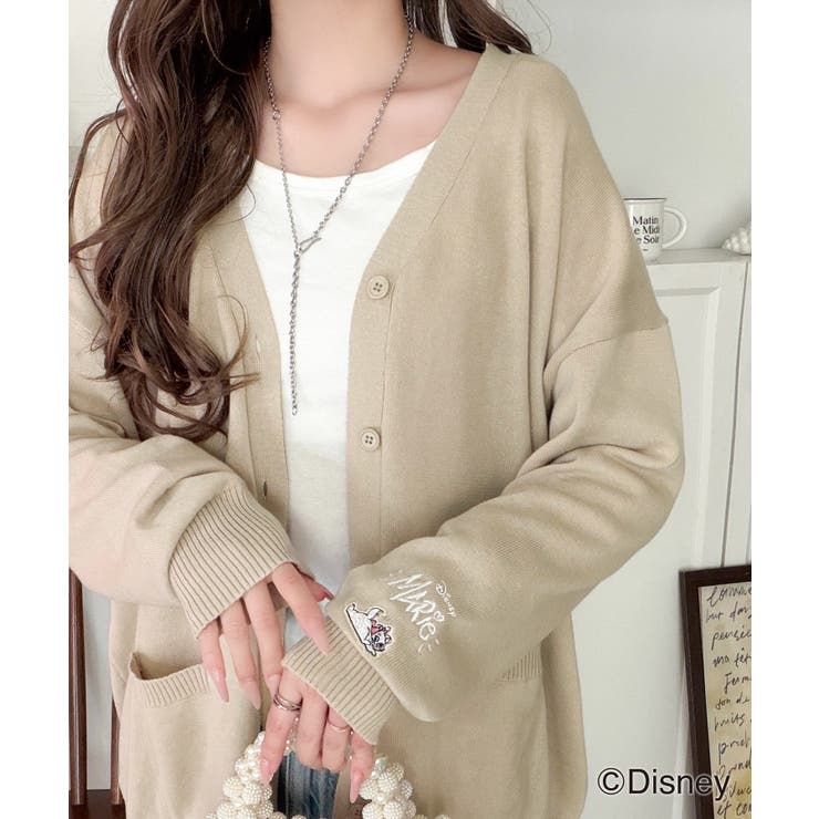 数量限定！リンクコーデも楽しめる♪綿100%「ディズニー」袖刺繍カーディガン | Classical Elf  | 詳細画像25 