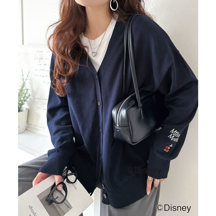 数量限定！リンクコーデも楽しめる♪綿100%「ディズニー」袖刺繍カーディガン | Classical Elf  | 詳細画像39 