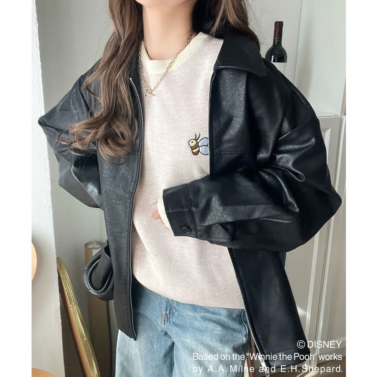 数量限定！後姿にきゅん♪ゆるっと着こなせる。ディズニー「プー」バックジャガードビ… | Classical Elf  | 詳細画像9 