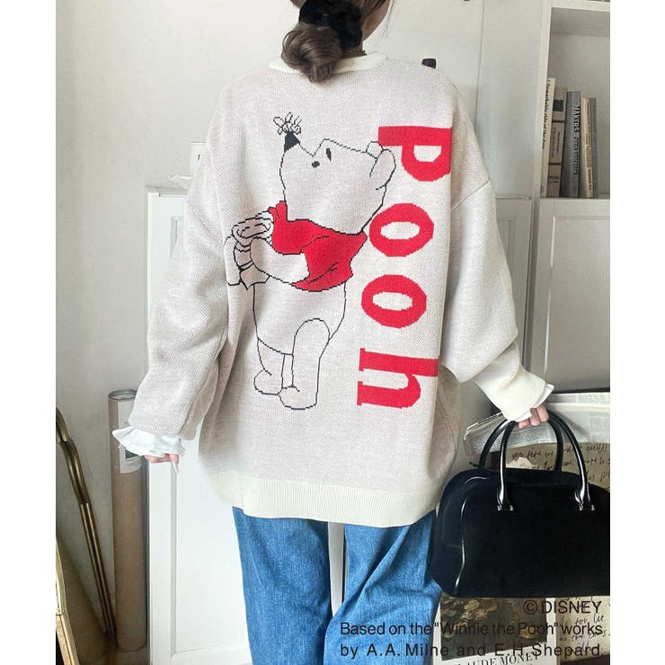 数量限定！後姿にきゅん♪ゆるっと着こなせる。ディズニー「プー」バックジャガードビ… | Classical Elf  | 詳細画像10 