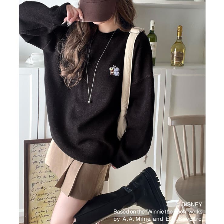数量限定！後姿にきゅん♪ゆるっと着こなせる。ディズニー「プー」バックジャガードビ… | Classical Elf  | 詳細画像16 