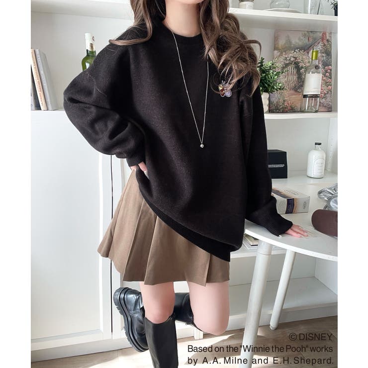 数量限定！後姿にきゅん♪ゆるっと着こなせる。ディズニー「プー」バックジャガードビ… | Classical Elf  | 詳細画像18 