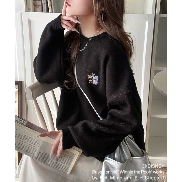 数量限定！後姿にきゅん♪ゆるっと着こなせる。ディズニー「プー」バックジャガードビ… | Classical Elf  | 詳細画像19 