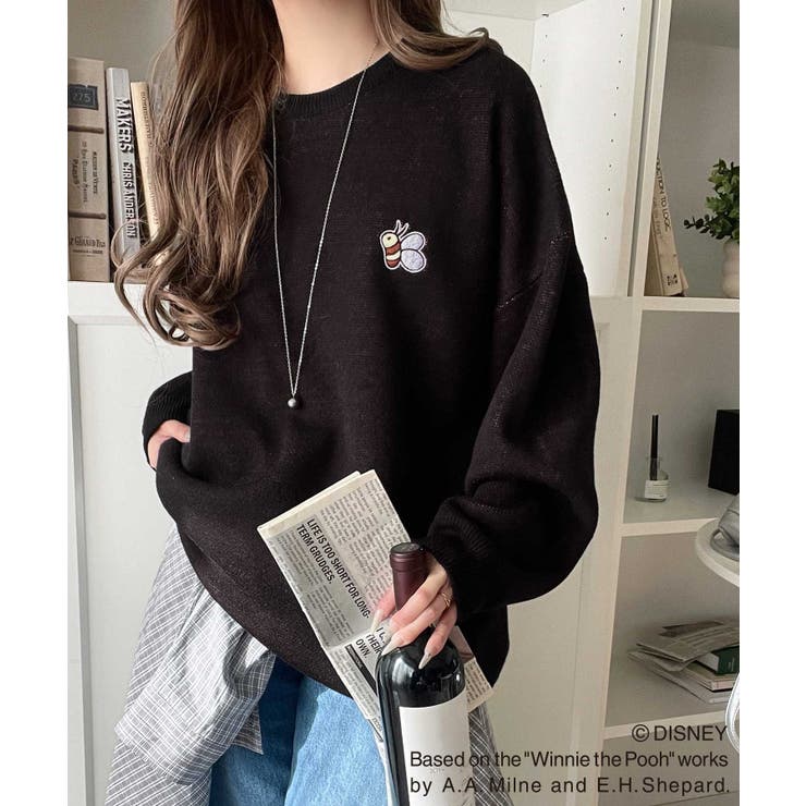 数量限定！後姿にきゅん♪ゆるっと着こなせる。ディズニー「プー」バックジャガードビ… | Classical Elf  | 詳細画像22 