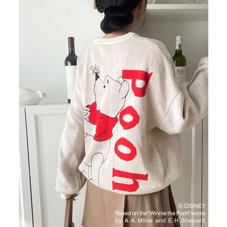 数量限定！後姿にきゅん♪ゆるっと着こなせる。ディズニー「プー」バックジャガードビ… | Classical Elf  | 詳細画像6 