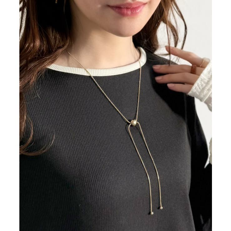 袖先にジャガード咲く♪春、大本命の一着。ふくれジャガード切り替えリブトップス (… | Classical Elf  | 詳細画像37 