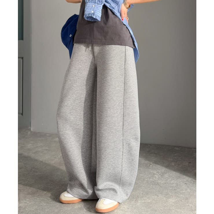 頑張らないのに、こなれ見え。ダンボール素材カーブスウェットパンツ | Classical Elf  | 詳細画像12 