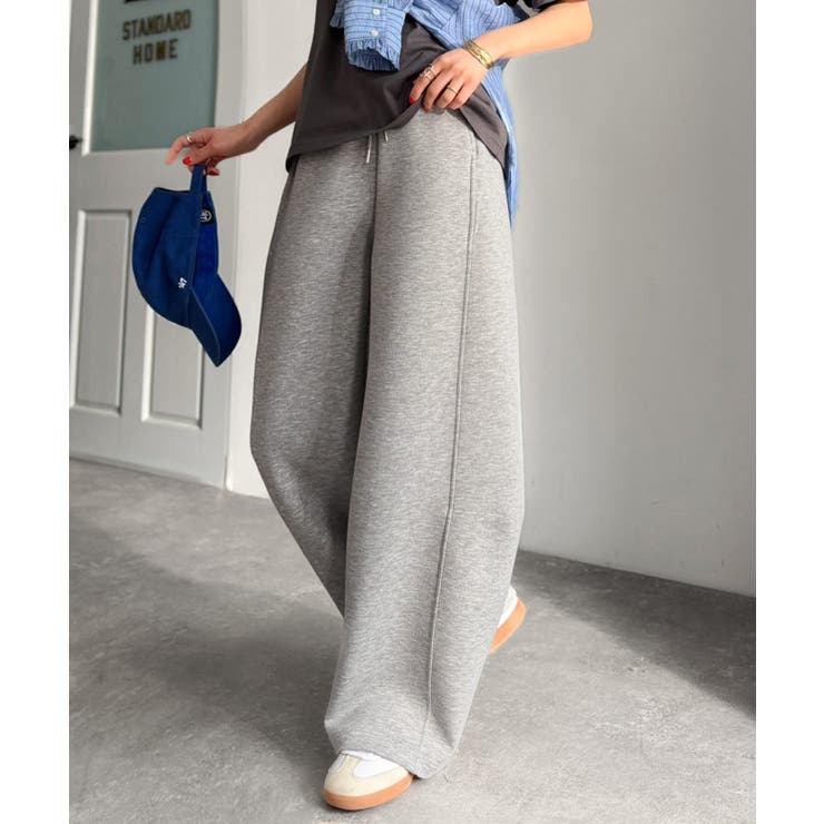 頑張らないのに、こなれ見え。ダンボール素材カーブスウェットパンツ | Classical Elf  | 詳細画像13 