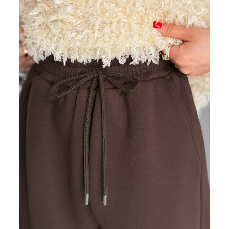 頑張らないのに、こなれ見え。ダンボール素材カーブスウェットパンツ | Classical Elf  | 詳細画像19 