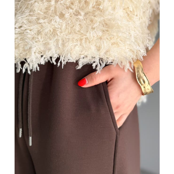 頑張らないのに、こなれ見え。ダンボール素材カーブスウェットパンツ | Classical Elf  | 詳細画像20 